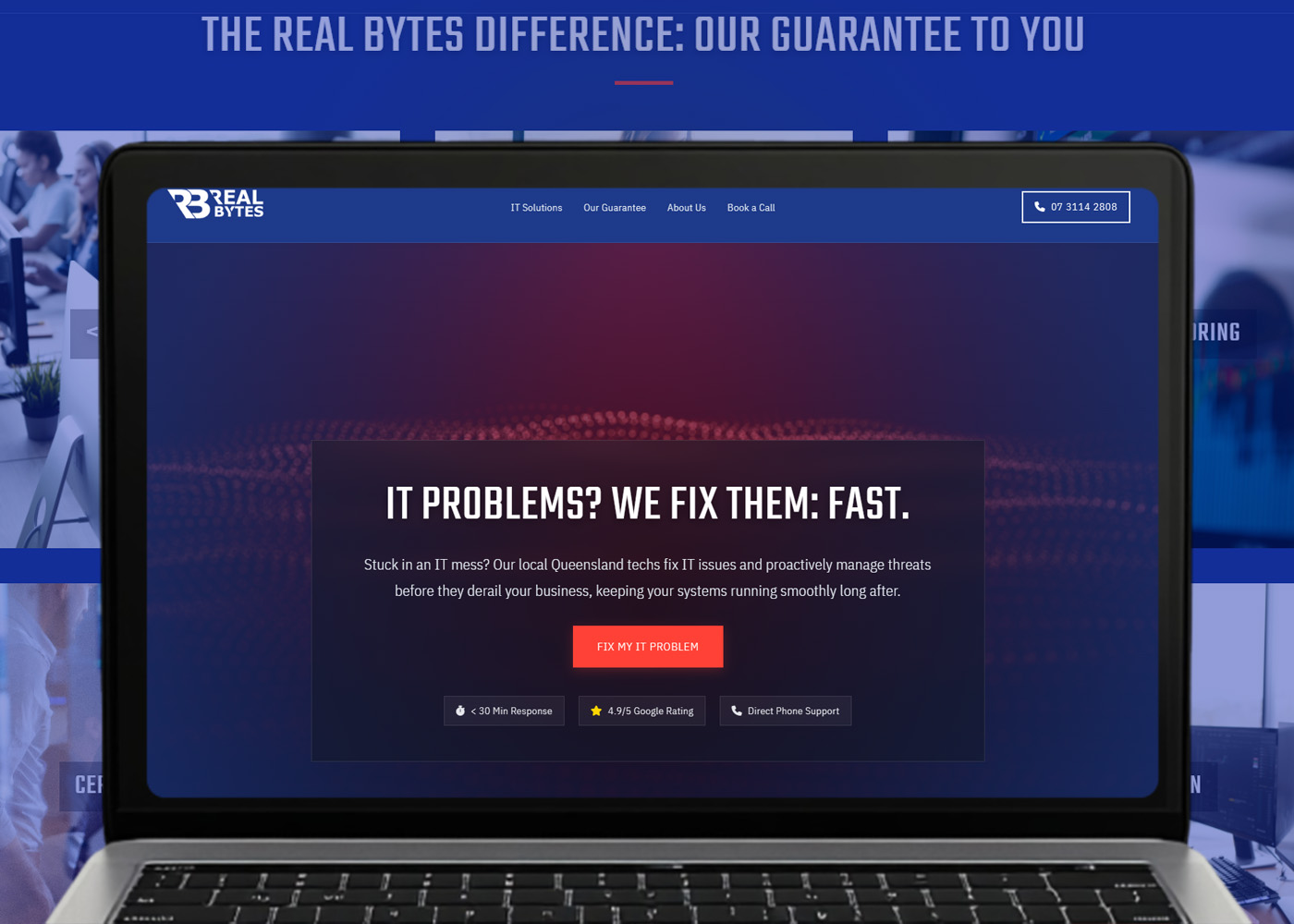 Real Bytes desktop view